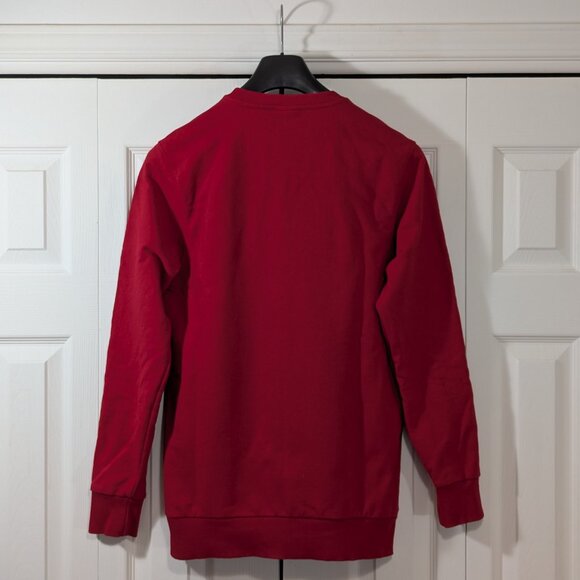 Oakley Spell Out Crewneck Red Sweatshirt Custom Fit - Size M - Picture 3 of 9